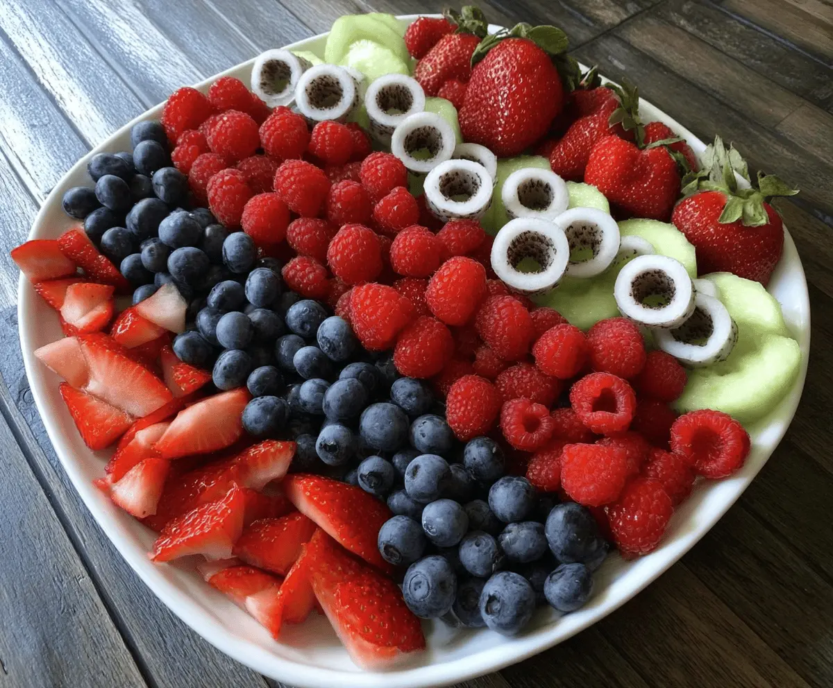 Easy 4th of July Fruit Platter Idea