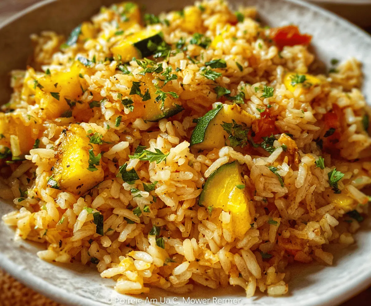 Easy Summer Squash Rice Recipe for Healthy Meals