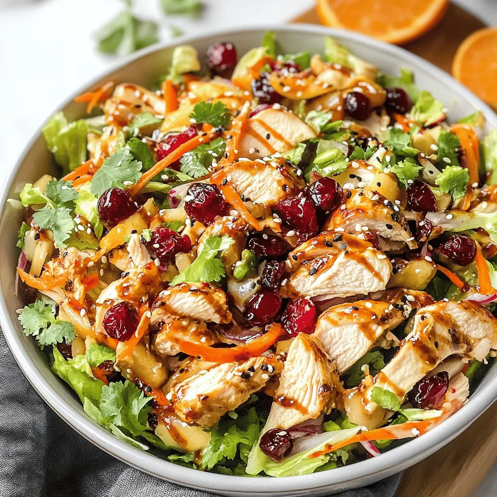 Easy Asian Chicken Cranberry Salad Recipe
