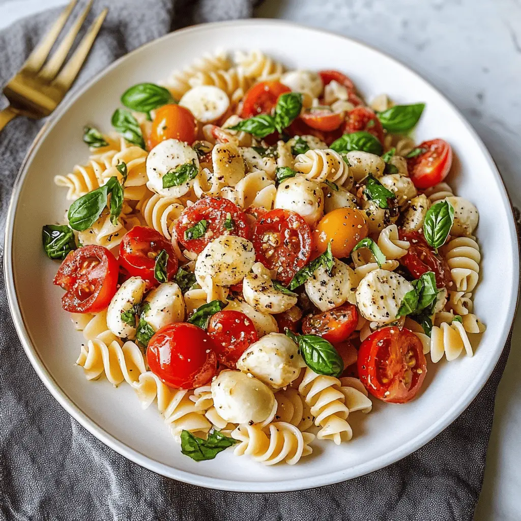 Easy Caprese Pasta Salad Recipe