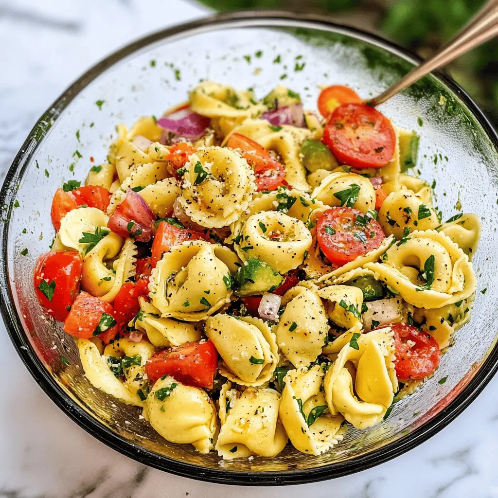 Easy Cheesy Tortellini Pasta Salad Recipe