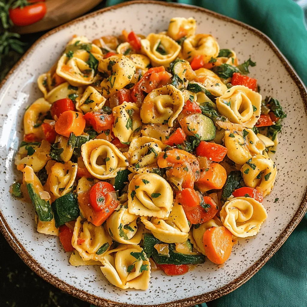 Easy Tortellini with Sautéed Veggies Recipe