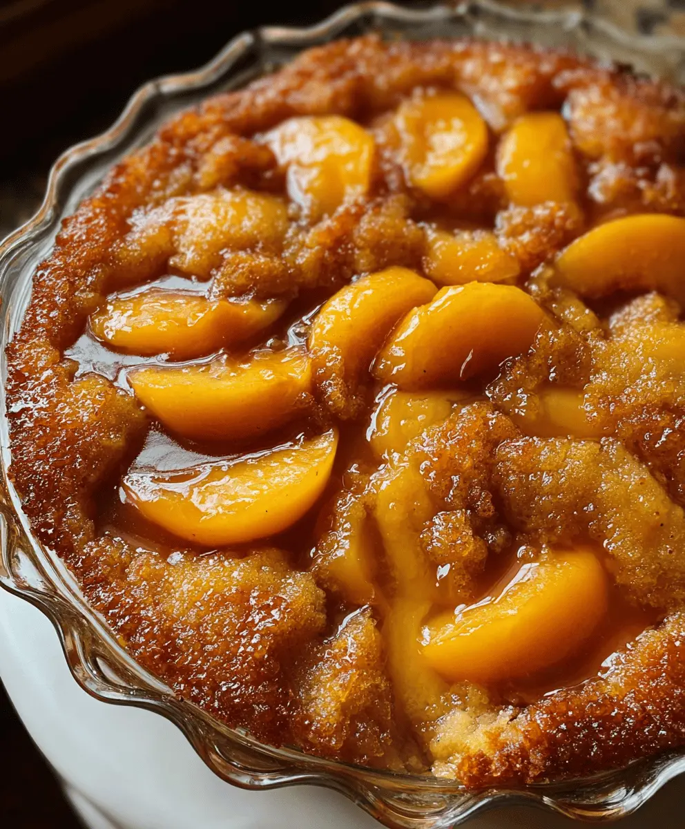Easy Tennessee Peach Pudding Recipe