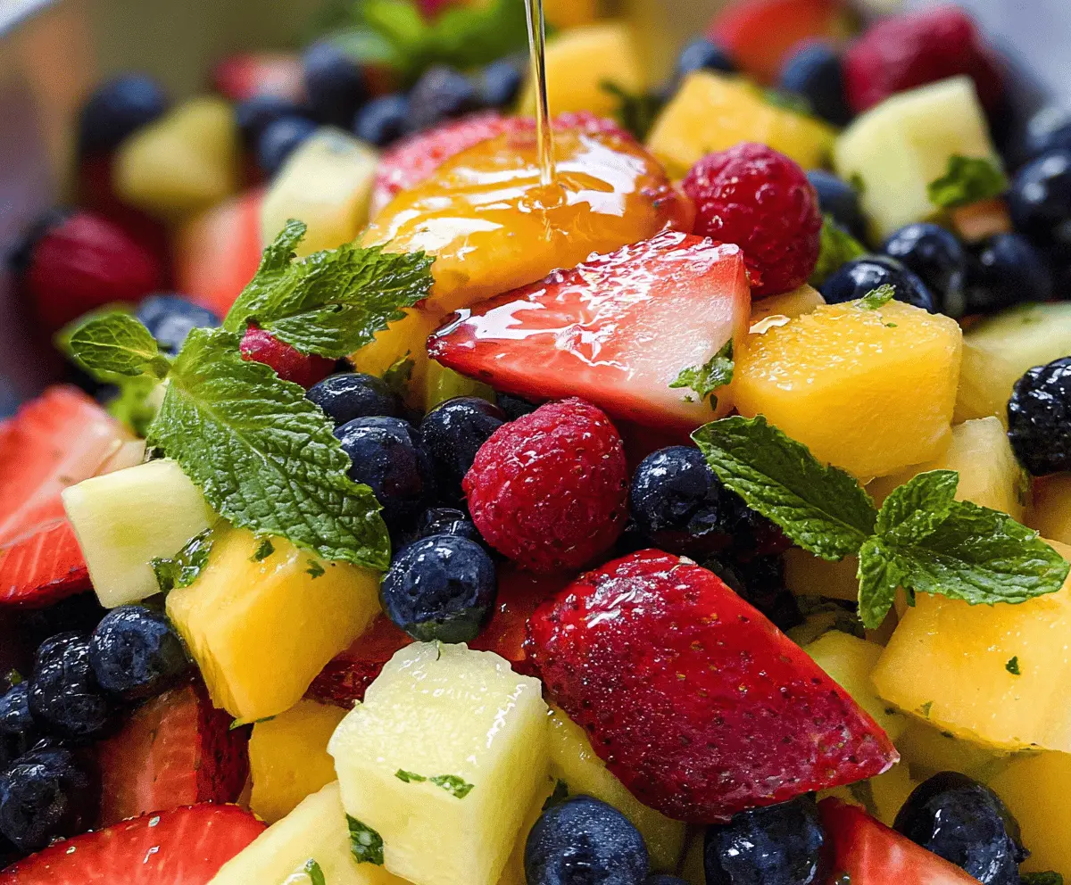 Fresh and Colorful Rainbow Fruit Salad Recipe