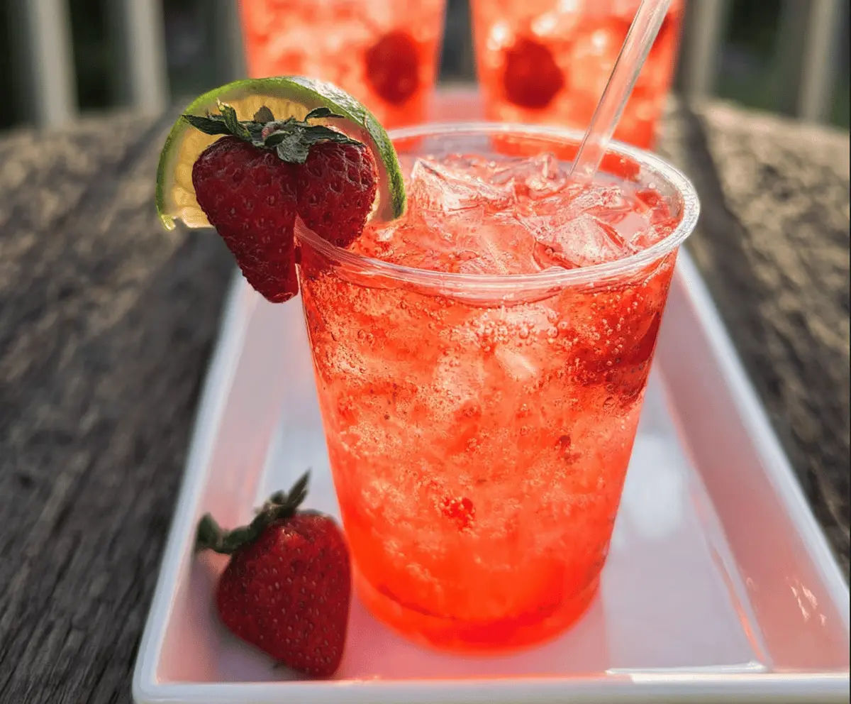 Refreshing Strawberry Tequila Soda Recipe