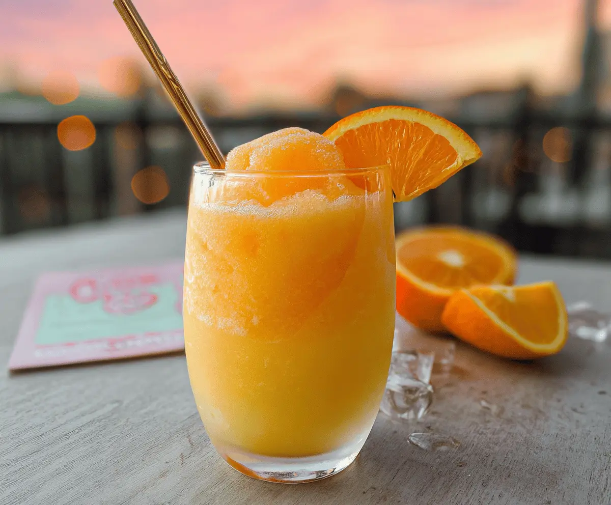 Easy Creamsicle Slushy Recipe for Summer