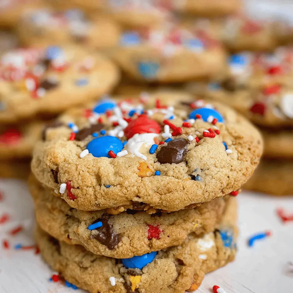 Easy 4th of July Monster Cookies Recipe