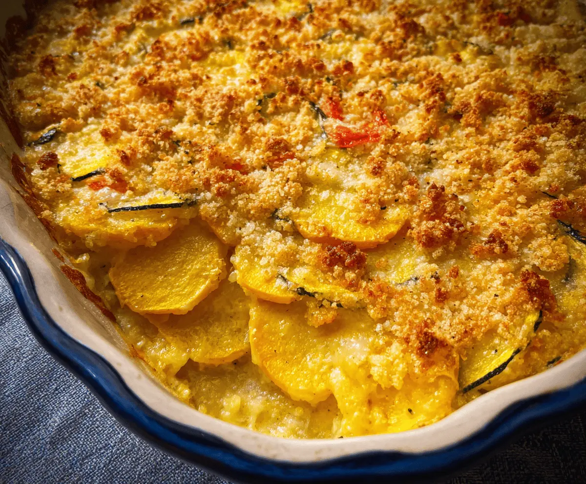 Easy Yellow Squash Casserole Recipe