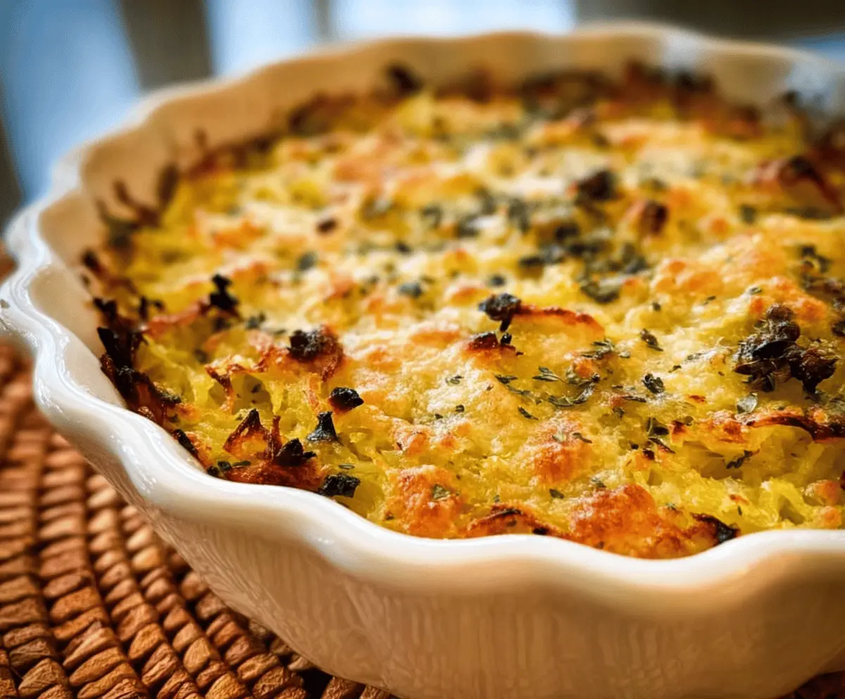 Healthy Spaghetti Squash Au Gratin Recipe