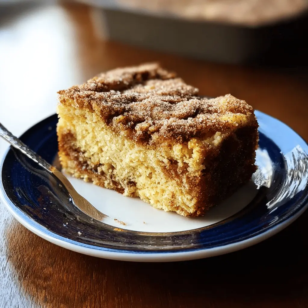 Easy Cinnamon Sugar Zucchini Coffee Cake Recipe