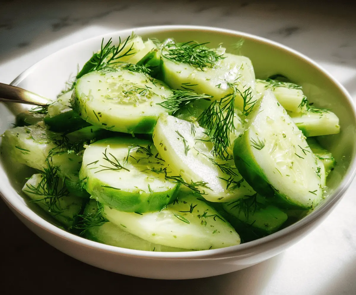 Easy Garlic Dill Cucumber Pickles Recipe