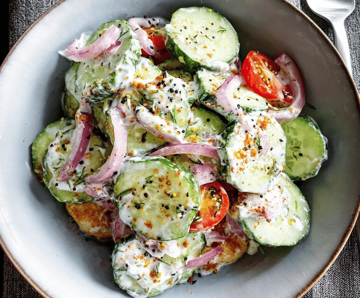 Fresh Everything Bagel Cucumber Salad Recipe