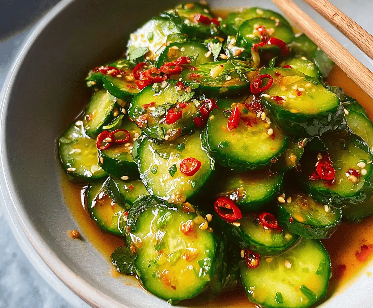 Easy Asian Cucumber Salad Recipe for Fresh Flavor