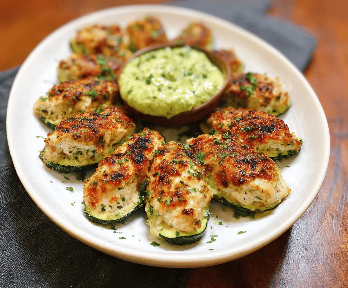 High Protein Chicken Zucchini Bites Recipe