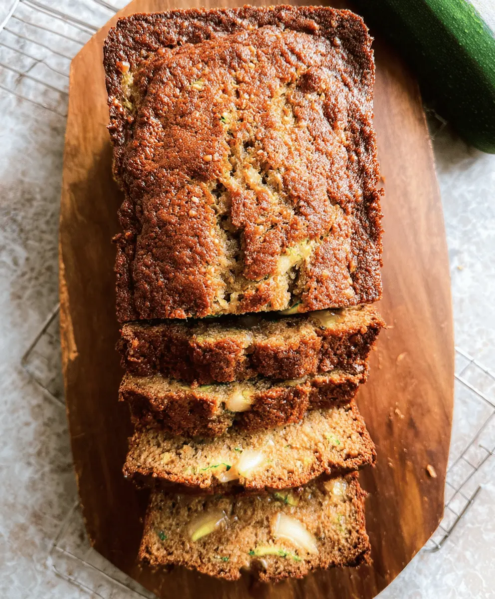 Moist Apple Zucchini Bread Recipe