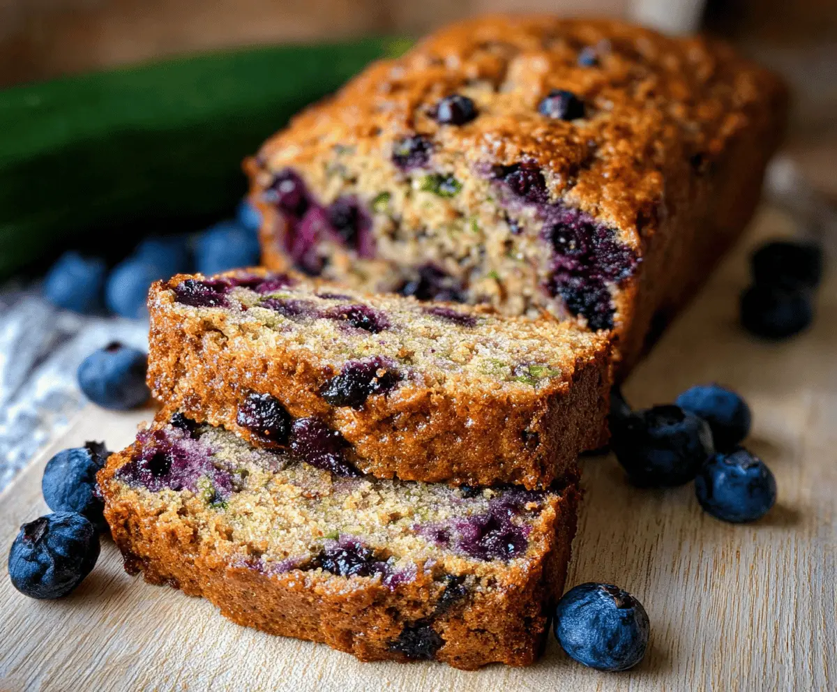 Moist Blueberry Zucchini Bread Recipe