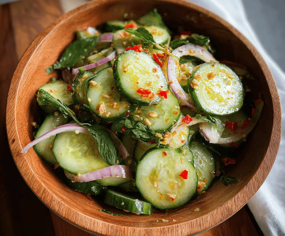 Fresh and Easy Thai Cucumber Salad Recipe