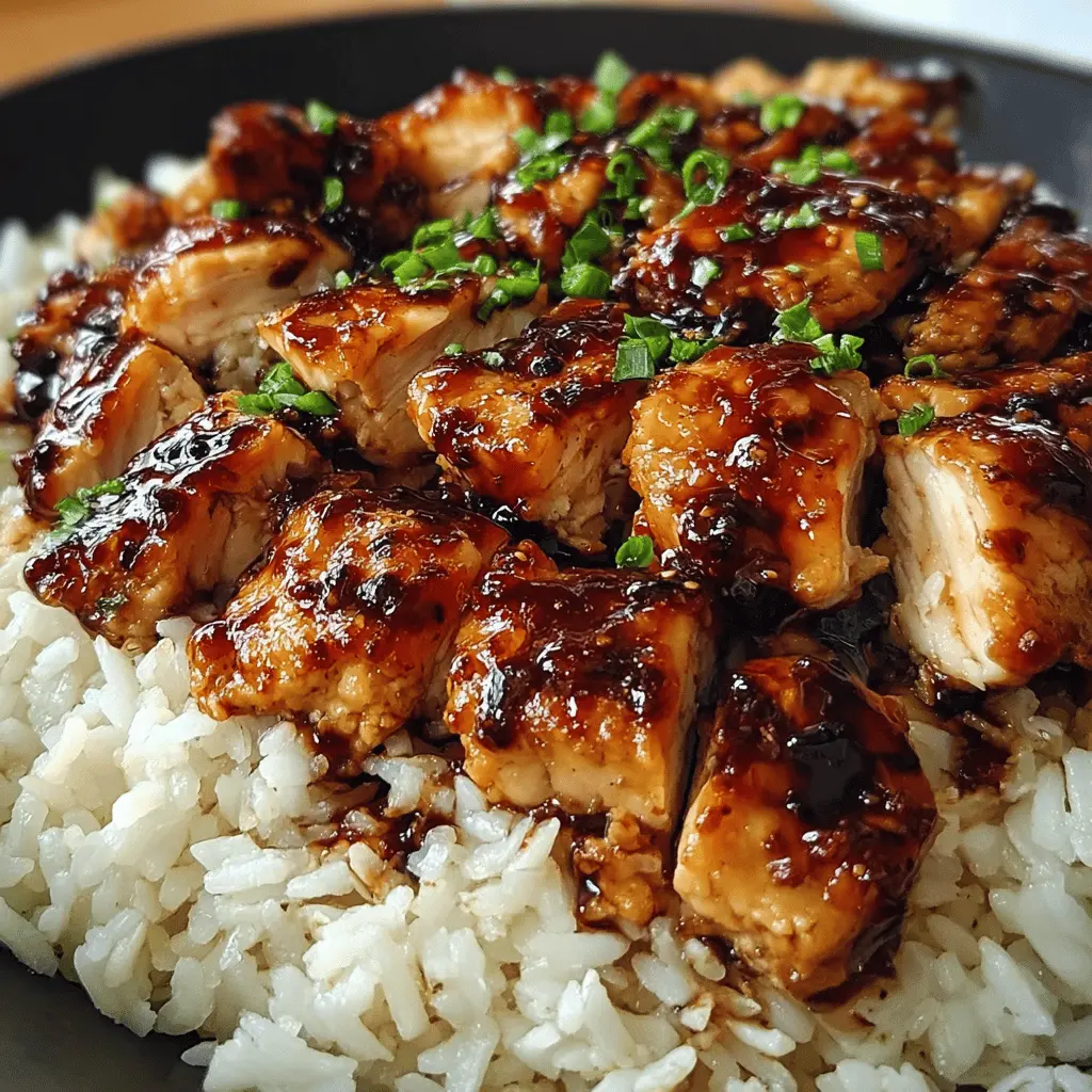 Easy Honey BBQ Chicken Rice Bowl Recipe