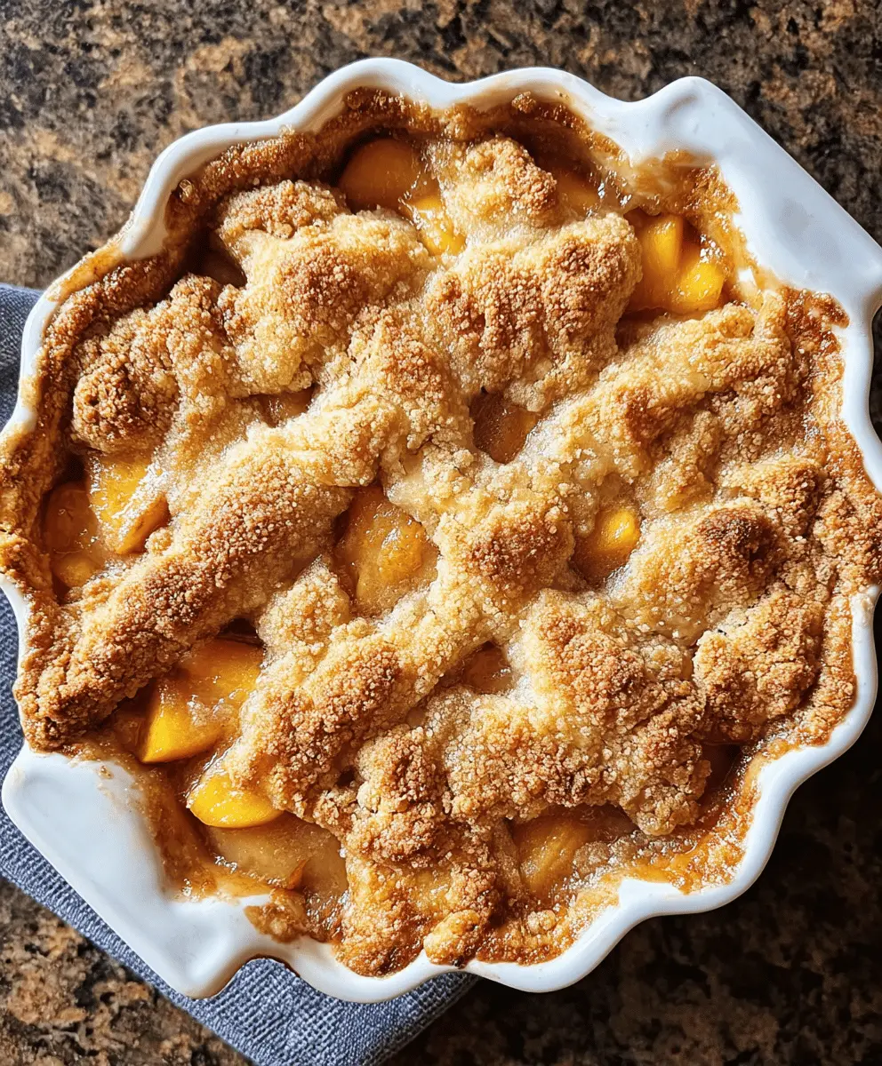Easy Ultimate Peach Cobbler Recipe for Perfect Summer Dessert