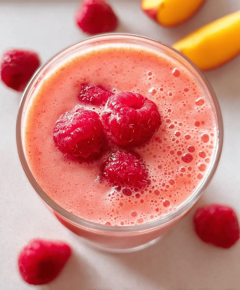 Refreshing Raspberry Peach Smoothie Recipe