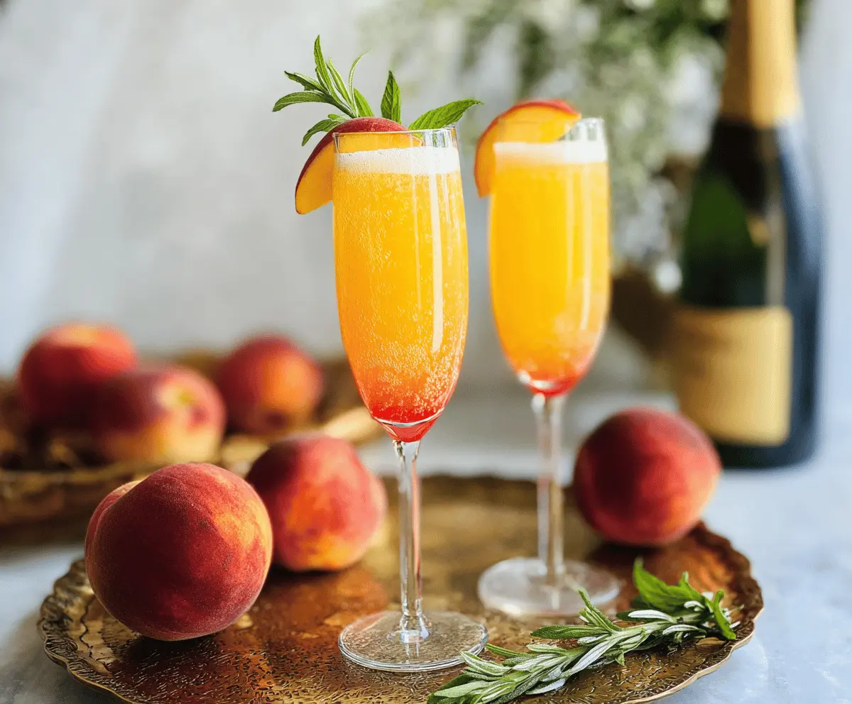 Easy Peach Bellini Recipe for Summer Sipping