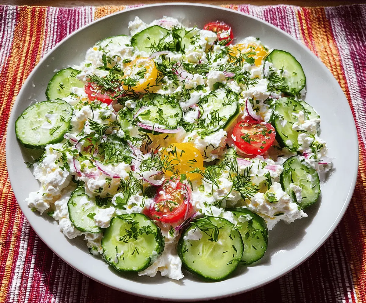 Refreshing Cottage Cheese and Cucumber Salad Recipe