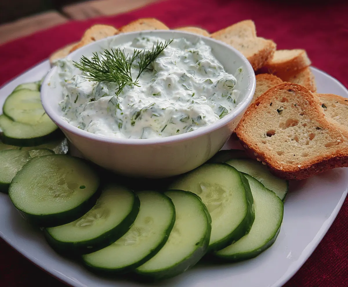 Creamy Cucumber Dip Recipe for Snacks