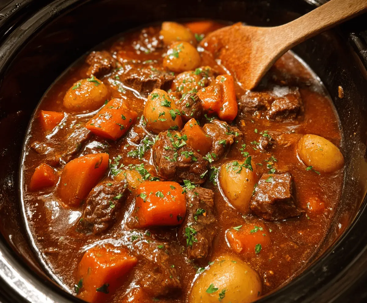Hearty Crock Pot Beef Stew Recipe