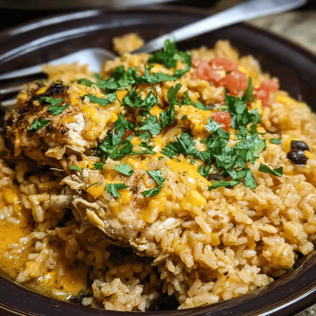 Easy Southwest Chicken and Rice Crock Pot Recipe