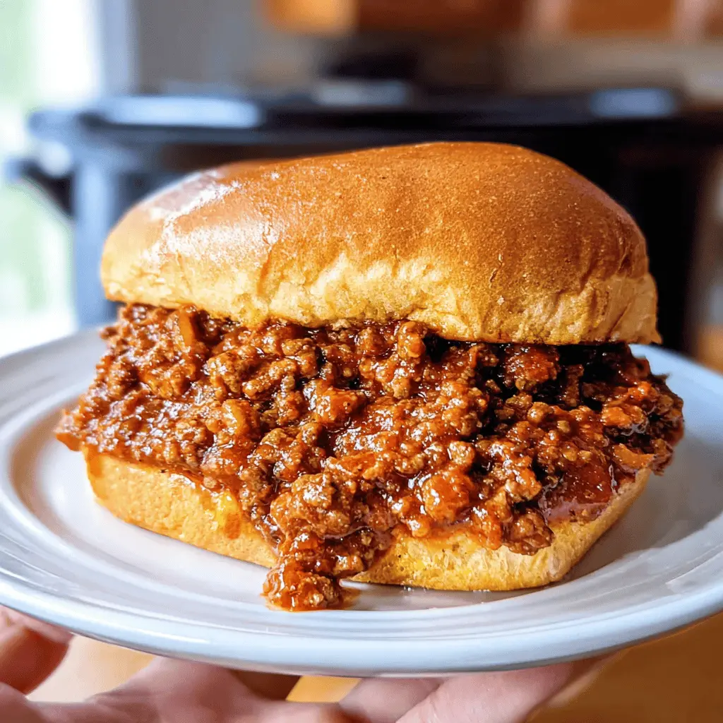 Easy Slow Cooker Sloppy Joes Recipe